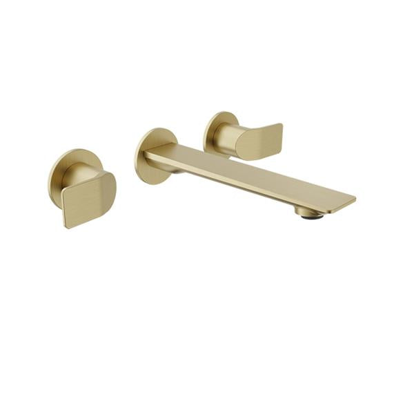 Baril - Profile B46 Trim only for for 2 handles wall-mounted lavatory faucet, drain not included