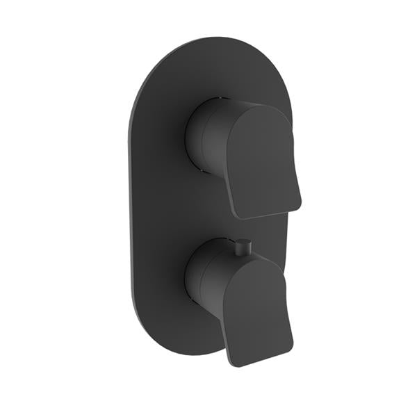 Baril - Profile B46 Trim only for thermostatic pressure balanced shower control valve with 1-way diverter