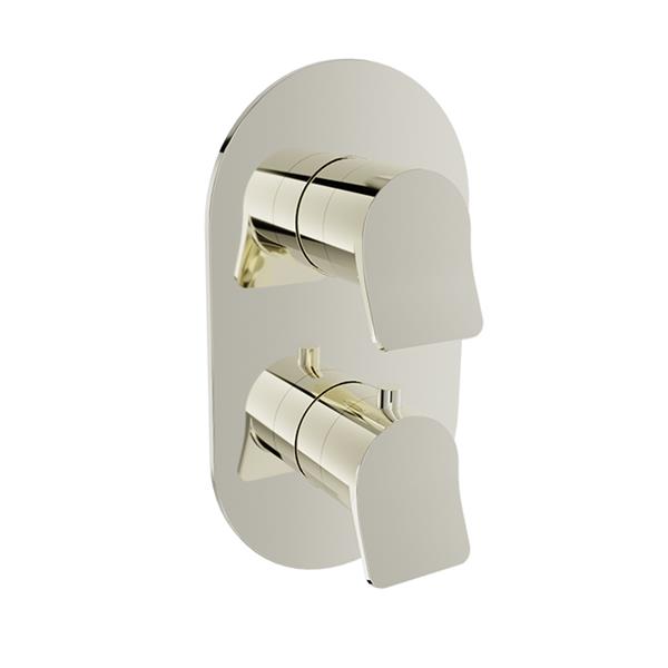 Baril - Profile B46 Complete thermostatic pressure balanced shower control valve with 1-way diverter
