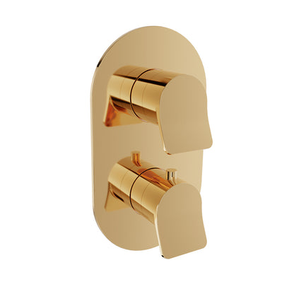 Baril - Profile B46 Trim only for thermostatic pressure balanced shower control valve with 3-way diverter