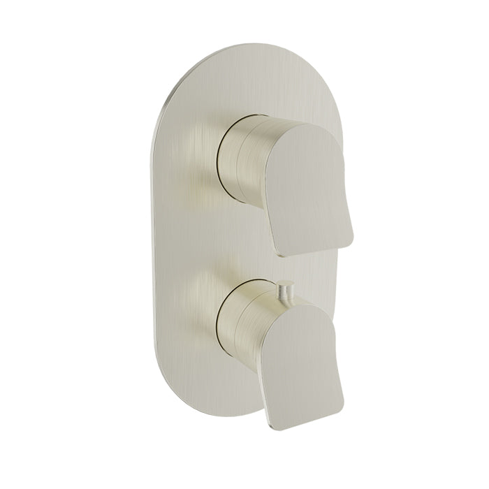 Baril - Profile B46 Trim only for thermostatic pressure balanced shower control valve with 3-way diverter