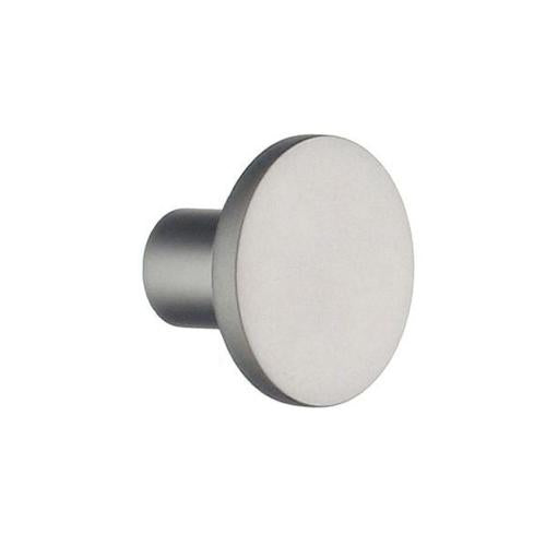 Beslagsboden - Knob In Brushed Chrome, Diam 28 Mm