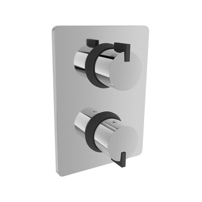 Baril - Ma B51 Trim only for thermostatic pressure balanced shower control valve with 2-way diverter