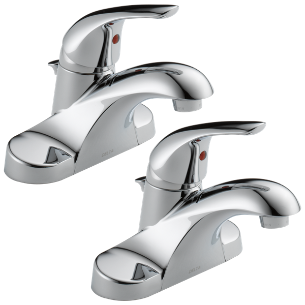 Delta - Foundations Single Handle Centerset Bathroom Faucet