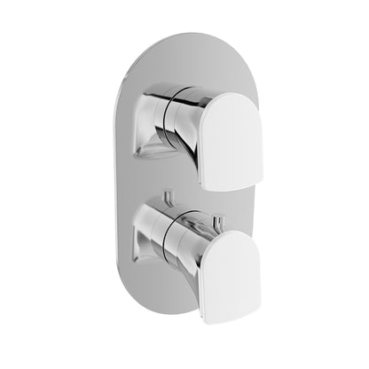Baril - Accent B56 Trim only for thermostatic pressure balanced shower control valve with 2-way diverter