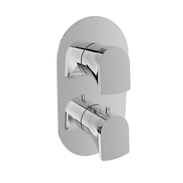 Baril - Accent B56 Complete thermostatic pressure balanced shower control valve with 2-way diverter