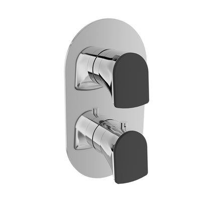 Baril - Accent B56 Complete thermostatic pressure balanced shower control valve with 2-way diverter