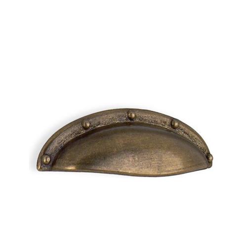 Beslagsboden - Pull In Zinc Antique Brass, Length 91 Mm / 3 1/2 Inch