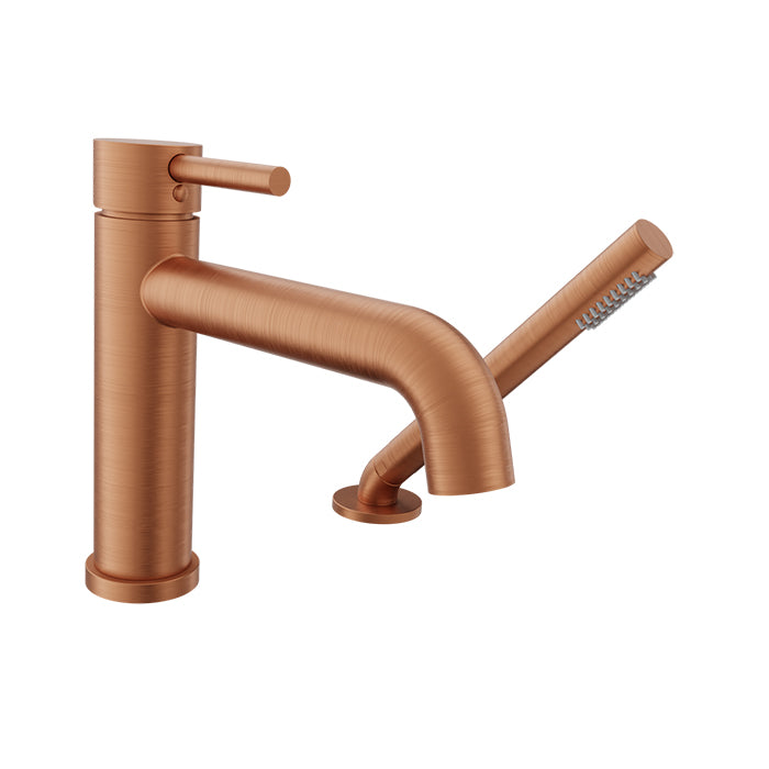 Baril - Zip B66 2-piece deck mount tub filler with hand shower