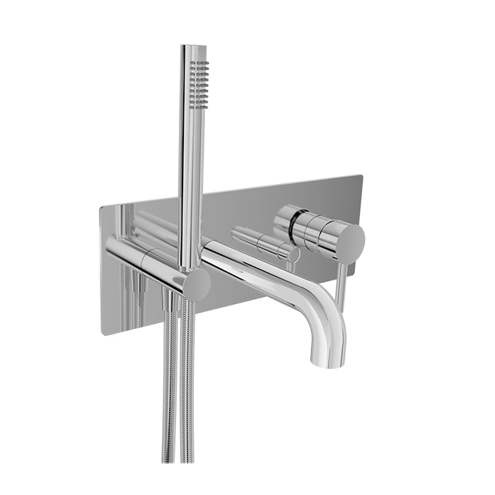 Baril - Zip B66 Trim only for wall-mounted tub faucet with hand shower