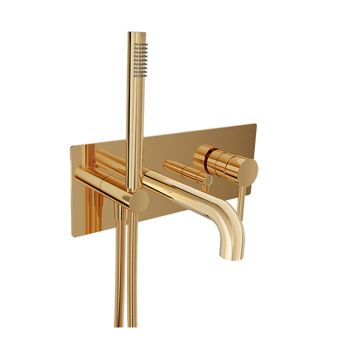 Baril - Zip B66 Trim only for wall-mounted tub faucet with hand shower