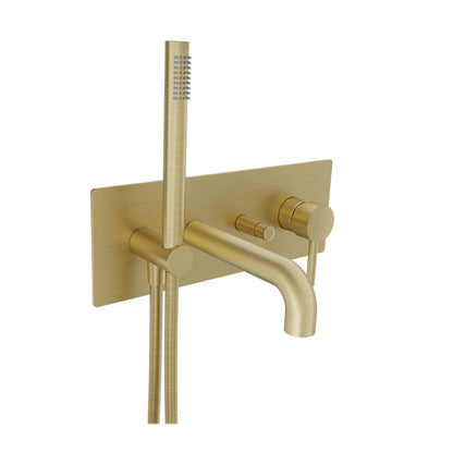 Baril - Zip B66 Trim only for wall-mounted tub faucet with hand shower