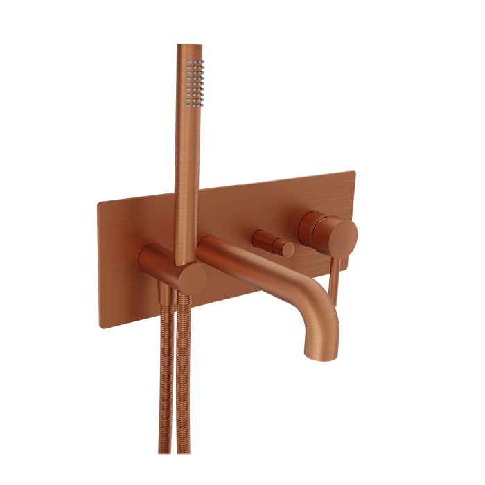 Baril - Zip B66 Trim only for wall-mounted tub faucet with hand shower