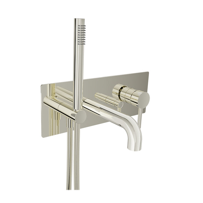 Baril - Zip B66 Trim only for wall-mounted tub faucet with hand shower