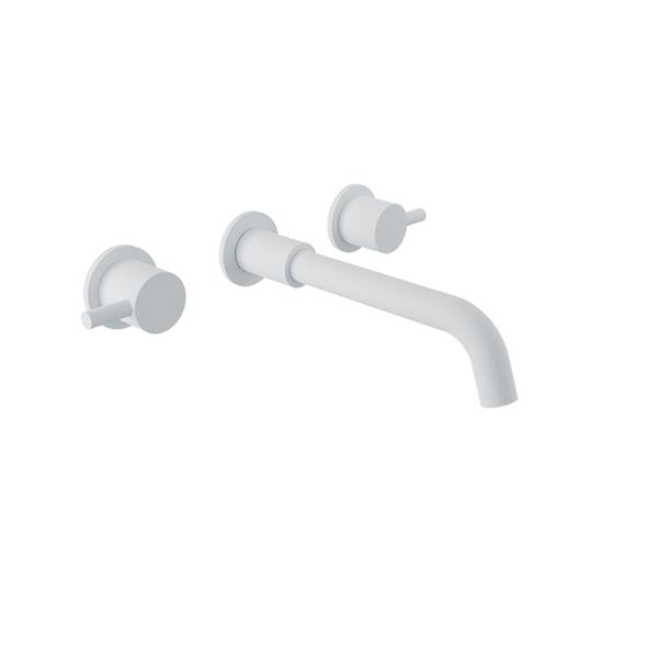 Baril - Zip B66 2 handles wall-mounted lavatory faucet, drain not included