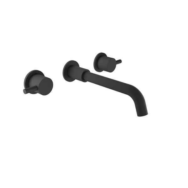 Baril - Zip B66 2 handles wall-mounted lavatory faucet, drain not included