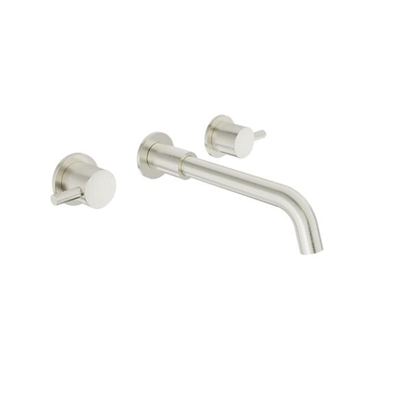 Baril - Zip B66 2 handles wall-mounted lavatory faucet, drain not included