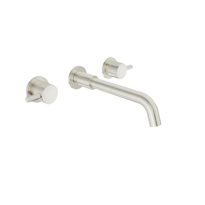 Baril - Zip B66 2 handles wall-mounted lavatory faucet, drain not included