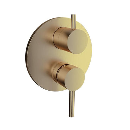 Baril - Zip B66 Complete pressure balanced shower control valve with 2-way diverter