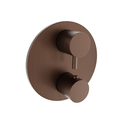 Baril - Zip B66 Trim only for thermostatic pressure balanced shower control valve with 2-way diverter
