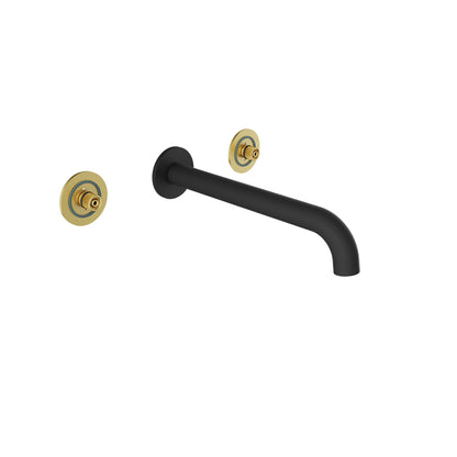 Baril - Air B80 Trim only for for 2 handles wall-mounted lavatory faucet (without handle), drain not included