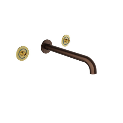 Baril - Air B80 Wall-mounted 8 Inch c/c lavatory faucet, drain not included (without handle)