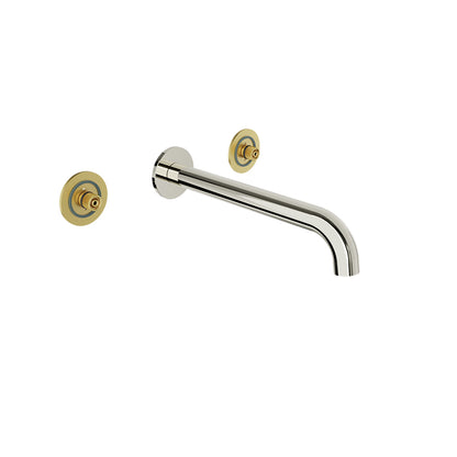 Baril - Air B80 Wall-mounted 8 Inch c/c lavatory faucet, drain not included (without handle)