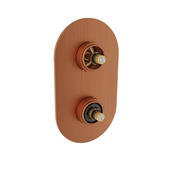 Baril - Air B80 Thermostatic pressure balanced shower valve with 2-way diverter without handle