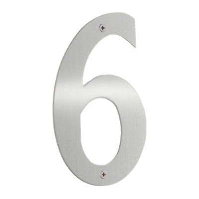 Beslagsboden - House Number 6 in Stainless Steel