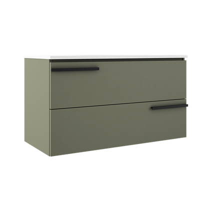 Ico - Accent 36 Inch Two Drawer Wall-Mounted Vanity