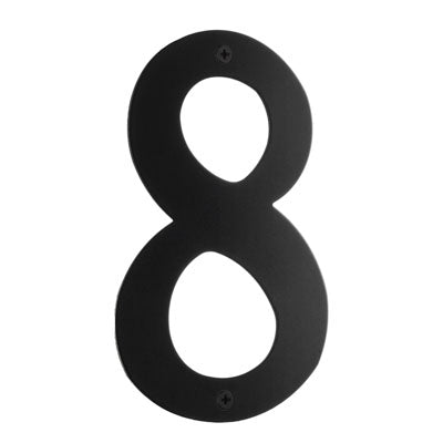 Beslagsboden - House Number 8 in Stainless Steel