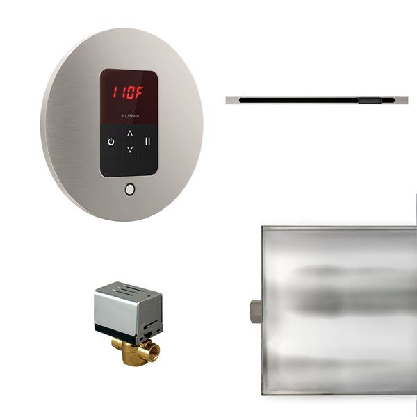 Mr. Steam - Basic Butler Linear Steam Shower Control Package With Itempo Control And Linear Steamhead Round