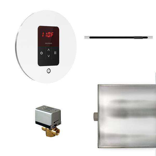 Mr. Steam - Basic Butler Linear Steam Shower Control Package With Itempo Control And Linear Steamhead Round