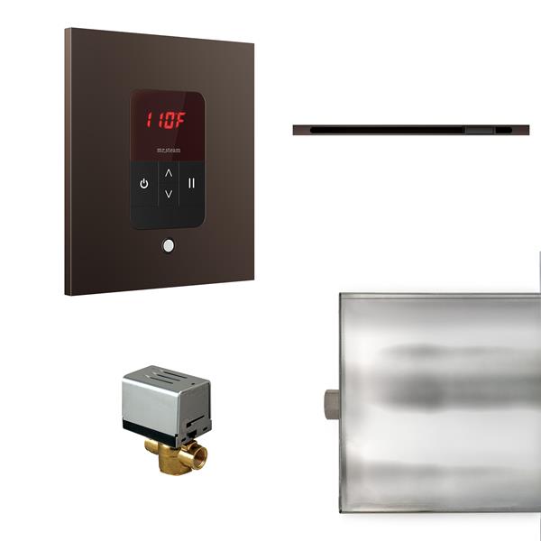 Mr. Steam - Basic Butler Linear Steam Shower Control Package With Itempo Control And Linear Steamhead Square