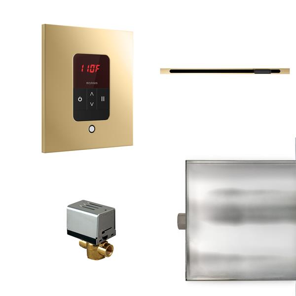 Mr. Steam - Basic Butler Linear Steam Shower Control Package With Itempo Control And Linear Steamhead Square