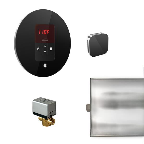 Mr. Steam - Basic Butler Steam Shower Control Package With Itempo Control And Aroma Designer Steamhead Round