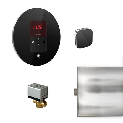 Mr. Steam - Basic Butler Steam Shower Control Package With Itempo Control And Aroma Designer Steamhead Round