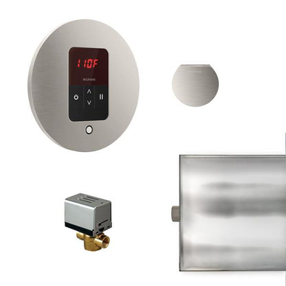 Mr. Steam - Basic Butler Steam Shower Control Package With Itempo Control And Aroma Designer Steamhead Round