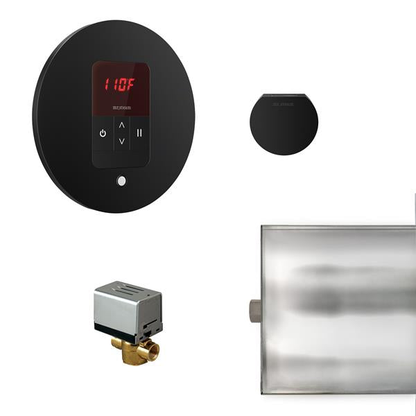 Mr. Steam - Basic Butler Steam Shower Control Package With Itempo Control And Aroma Designer Steamhead Round