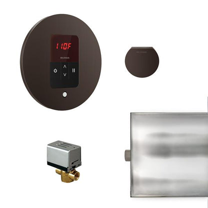 Mr. Steam - Basic Butler Steam Shower Control Package With Itempo Control And Aroma Designer Steamhead Round