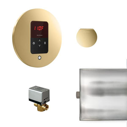 Mr. Steam - Basic Butler Steam Shower Control Package With Itempo Control And Aroma Designer Steamhead Round