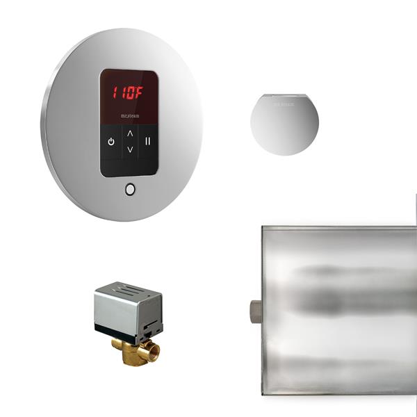 Mr. Steam - Basic Butler Steam Shower Control Package With Itempo Control And Aroma Designer Steamhead Round