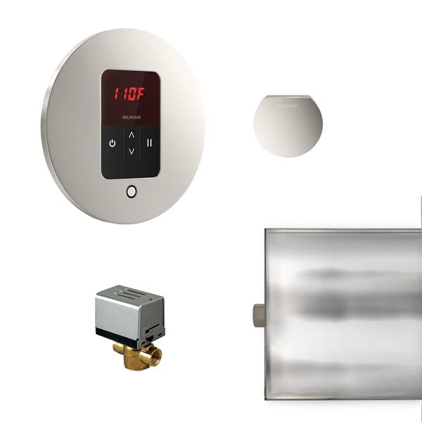Mr. Steam - Basic Butler Steam Shower Control Package With Itempo Control And Aroma Designer Steamhead Round