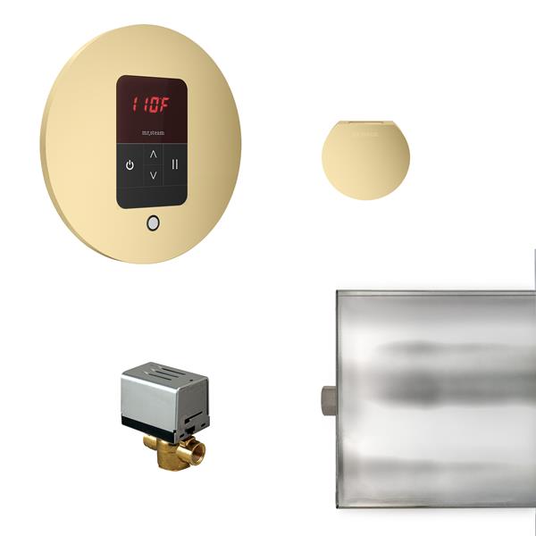 Mr. Steam - Basic Butler Steam Shower Control Package With Itempo Control And Aroma Designer Steamhead Round