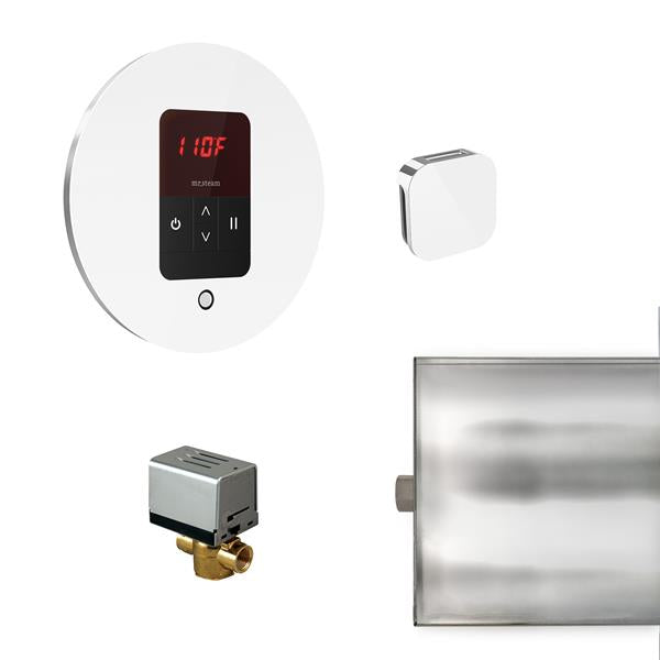 Mr. Steam - Basic Butler Steam Shower Control Package With Itempo Control And Aroma Designer Steamhead Round
