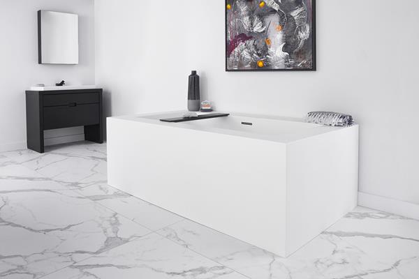 Wetstyle - Cube 72 X 40 X 24 Back Wall Flange Bathtub