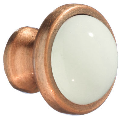 Beslagsboden - Knob In Zinc/Ceramic, Diameter 38 Mm