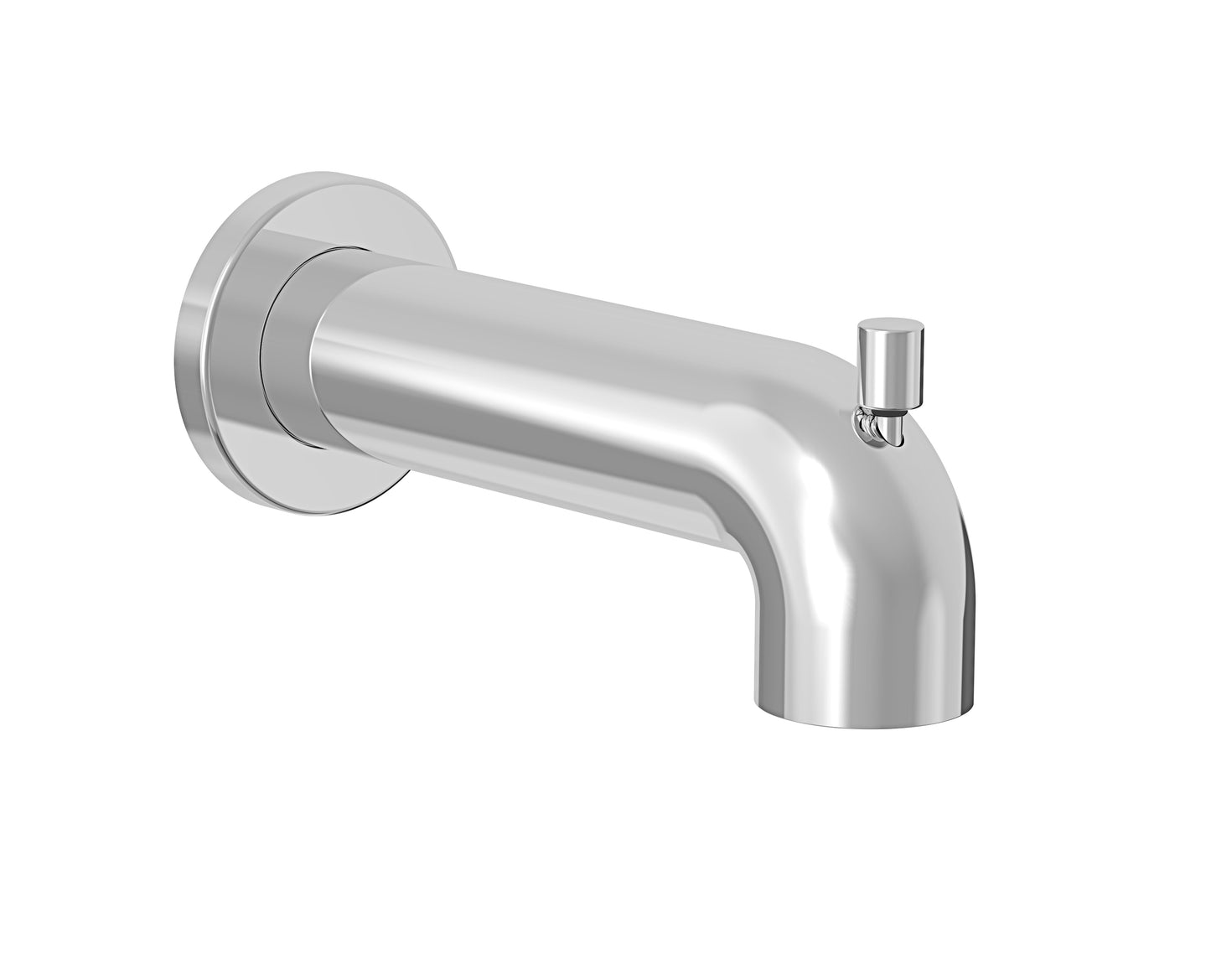 Baril - 7 Inch round tub spout with diverter