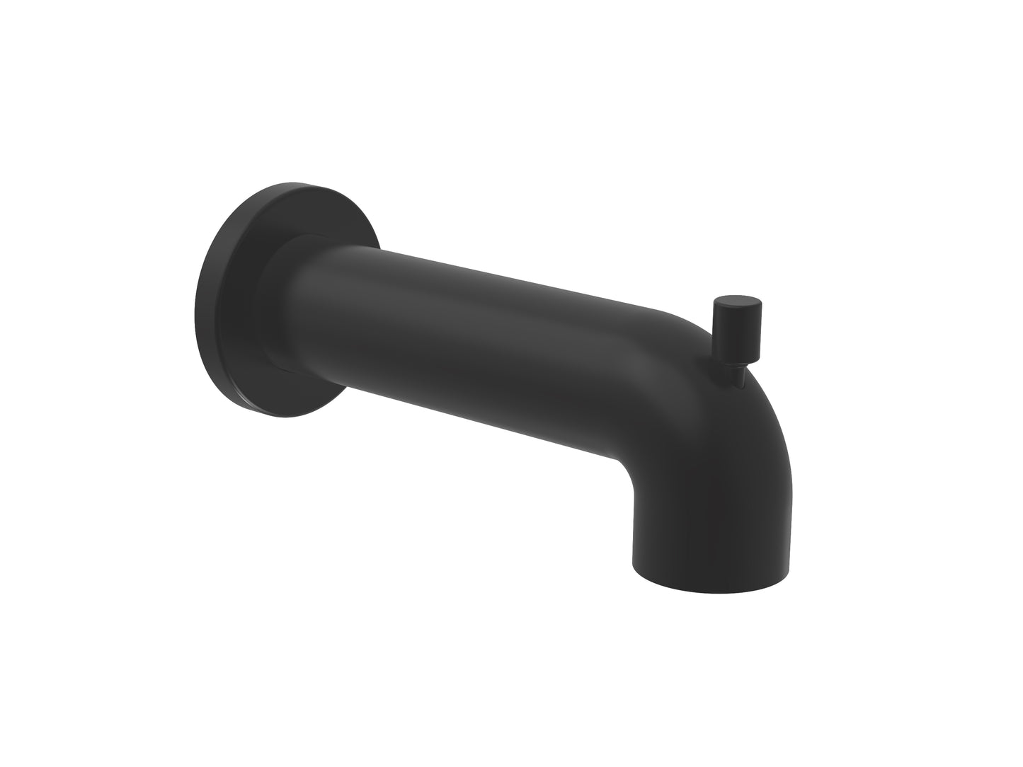 Baril - 7 Inch round tub spout with diverter