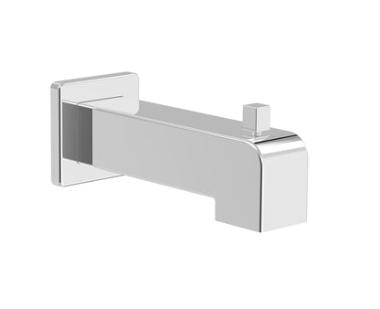 Baril - Square 7 Inch tub spout with diverter